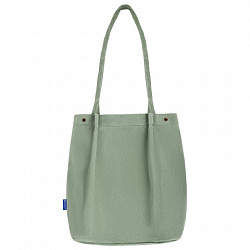 Сумка шоппер BRAUBERG MOMENTS, вельвет, 35х30 см, мятный, 271908