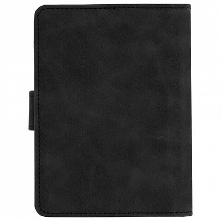 Обложка для паспорта и документов с защитой от считывания, 9 карманов, магнит, экокожа, черная, BRAUBERG, 238757