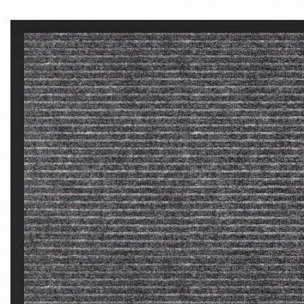 Коврик придверный 80х120 см, СЕРЫЙ, влаго-грязезащитный, 450 г/м2, ребристый, PRIMILA (ПРИМИЛА) EXTRA, 701025