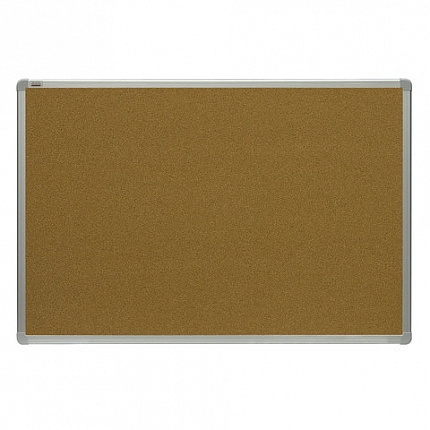 Доска пробковая для объявлений 90x120 см, алюминиевая рамка, 2х3 OFFICE, (Польша), TCA129