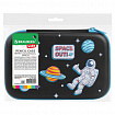 Пенал BRAUBERG KIDS большой удобный с откидной планкой, EVA, 22х15х4 см, "Space out", 271556