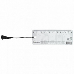 Закладка для книг с линейкой 3D-ОБЪЕМНАЯ BRAUBERG, "Милые щенки", с декоративным шнурком, 128098