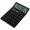 Калькулятор настольный BRAUBERG CH-12-BK (153х103 мм), 12 разрядов, двойное питание, черный, 272958
