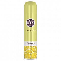 Освежитель воздуха аэрозольный с сухим распылением 330 мл, DO-RE-MI "Лимон", СИБИАР, 5-02.03.101.16