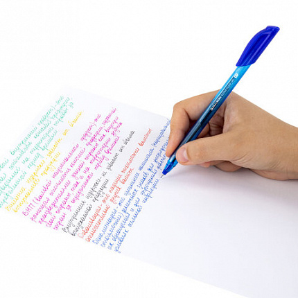 Ручки гелевые BRAUBERG "Extra Glide Gel", НАБОР 6 ЦВЕТОВ, трехгранная, игольчатый наконечник 0,7 мм, линия 0,5 мм, 144078