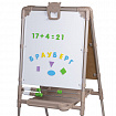 Мольберт растущий для мела/магнитно-маркерный 53х46 см, BRAUBERG "NIKA KIDS", БЕЖЕВЫЙ, 665759