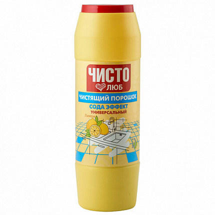 Чистящее средство порошок 400 г ЧИСТОЛЮБ "Лимон", 2300053