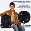 Ранец BRAUBERG ORIGINAL, 2 отделения, с брелоком, "Огненный всплеск", 38х29х16 см, 274405