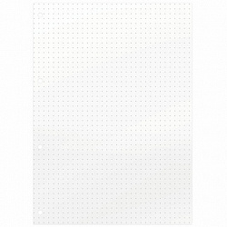 Сменный блок для тетради на кольцах А5, 60 л., BRAUBERG, EXTRA ПЛОТНЫЙ 100 г/м2, в точку, белый, 405018