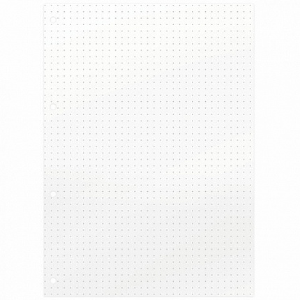 Сменный блок для тетради на кольцах А5, 60 л., BRAUBERG, EXTRA ПЛОТНЫЙ 100 г/м2, в точку, белый, 405018