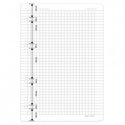 Сменный блок для тетради на кольцах А5 120 л., BRAUBERG, ПОВЫШЕННОЙ ПЛОТНОСТИ, белый, 403638