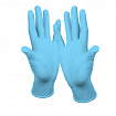 Перчатки нитриловые смотровые 100 пар (200 штук), размер 8-9, L (большой), голубые CONNECT, CON-N2-INT-03