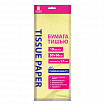 Цветная бумага ТИШЬЮ 17 г/м2, 50х66 см, 10 листов, лимонный цвет, ЗОЛОТАЯ СКАЗКА, 116479