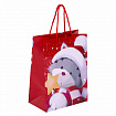 Пакет подарочный НАБОР 4 штуки, новогодний, 18х10х23 см, "Christmas Animals", ЗОЛОТАЯ СКАЗКА, 591956