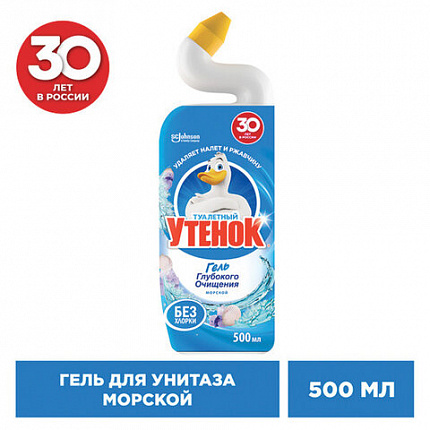 Средство для уборки туалета 500 мл, ТУАЛЕТНЫЙ УТЕНОК "Морской"