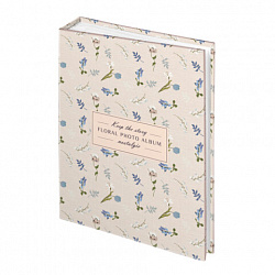 Фотоальбом BRAUBERG "Vintage flowers" на 200 фото 10х15 см, твердая обложка, 391428