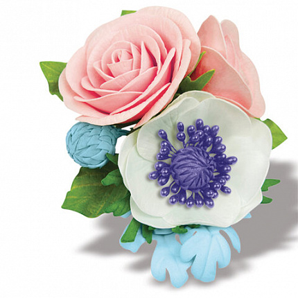 Пористая резина/фоамиран А4, 2 мм, НАБОР, 5 листов, 5 цветов, яркие цвета, ЮНЛАНДИЯ, 662053