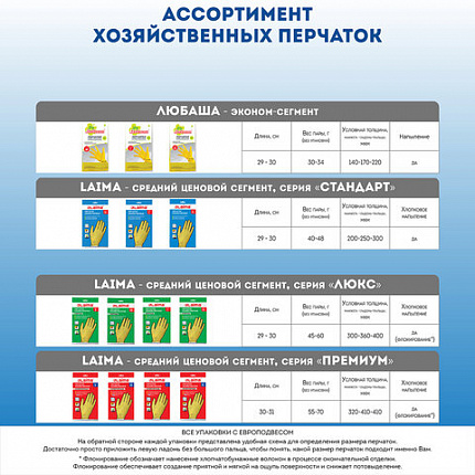 Перчатки МНОГОРАЗОВЫЕ латексные ЛЮБАША "ЭКОНОМ", хлопчатобумажное напыление, размер 9-10, XL (очень большой), желтые, вес 34 г, 603786