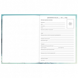 Дневник 5-11 класс 48 л., твердый, BRAUBERG, глянцевая ламинация, с подсказом, "Космический корабль", 107189