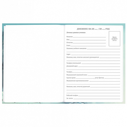 Дневник 5-11 класс 48 л., твердый, BRAUBERG, глянцевая ламинация, с подсказом, "Космический корабль", 107189