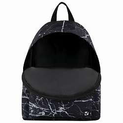 Рюкзак BRAUBERG СИТИ-ФОРМАТ универсальный, "Black marble", черный, 41х32х14 см, 270790