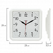 Часы настенные TROYKATIME (TROYKA) 81810835, квадрат, белые, белая рамка, 26х26х3,5 см