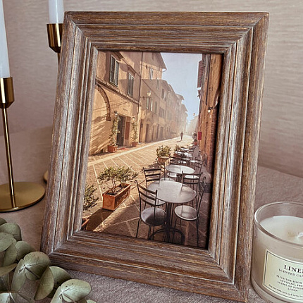 Рамка из мангового дерева BRAUBERG LOFT EL CLASICO, фото 13х18 см, акриловый экран, 19х24 см, 391286