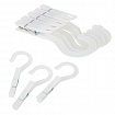 Прищепки бельевые с крючком 13 см, КОМПЛЕКТ 5 штук, пластик, белые, PRIMILA (ПРИМИЛА) EXTRA, 700518