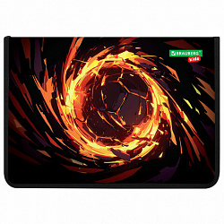 Папка для тетрадей BRAUBERG KIDS А4, 1 отделение, пластик, молния вокруг, "Fire split", 273338