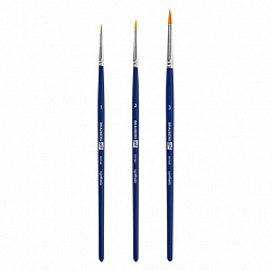 Кисти художественные набор 3 шт., синтетика (круглые № 1, 2,3), BRAUBERG ART DEBUT, 201041