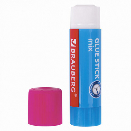 Клей-карандаш BRAUBERG MIX, 15 г, PVP основа, 229072