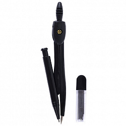 Готовальня STAFF "College" 9 предметов: циркуль 120 мм, чертежные принадлежности, механический карандаш, пластиковый пенал, 210863