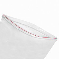 Пакеты с замком ZIP LOCK "зиплок", комплект 100 шт., 400х500 мм, ПВД, толщина 40 микрон, BRAUBERG, 606219