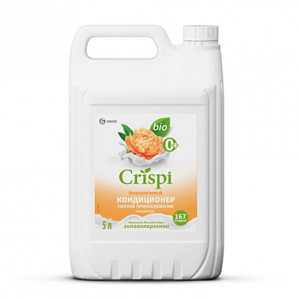 Кондиционер-ополаскиватель для белья, концентрат, гипоаллергенный, 5 л, CRISPI by GRASS "Пион", 125953