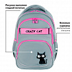Рюкзак BRAUBERG MOTION, 2 отделения, 3 кармана, "Crazy cat", 41х28х17 см, 273115