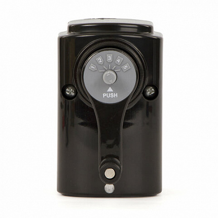 Точилка механическая BRAUBERG "STYLE", для ч/гр и цветных карандашей (в том числе утолщенных), крепление к столу, корпус черный, 228482