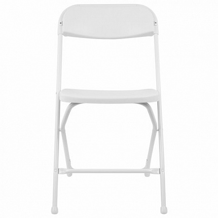 Стулья складные BRABIX "Golf CF-002", КОМПЛЕКТ 4 шт., белый каркас, пластик белый, 533031