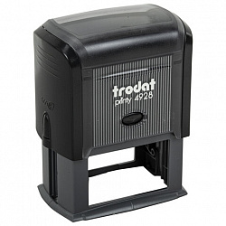 Оснастка для штампа, оттиск 60х33 мм, синий, TRODAT 4928 P3, корпус черный, подушка, 53122