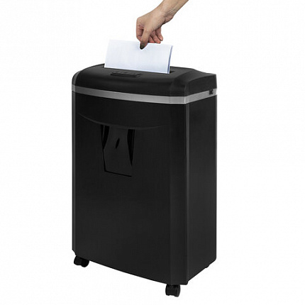 Уничтожитель (шредер) BRAUBERG PROFESSIONAL CM-1025m, "Heavy Duty", 5 уровень секретности, 2х15 мм, 10 листов, корзина 25 литров, 533128