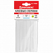 Клеевые стержни, диаметр 11 мм, длина 100 мм, белые, комплект 6 штук, BRAUBERG, европодвес, 670298