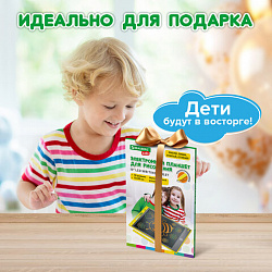 Электронный планшет для рисования диагональ 10 дюймов, 17х25 см, ЦВЕТНОЙ, BRAUBERG KIDS, 665302