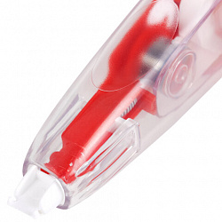 Корректирующая лента BRAUBERG "Click", 5 мм х 6 м, корпус прозрачный, автоматическая, блистер, 272660