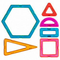 Магнитный конструктор MAGNETIC BLOCKS, 100 деталей, 2 колесные базы, карусель, BRAUBERG KIDS, 665720