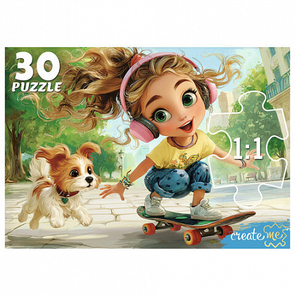 Пазл картонный "МАКСИ-ПАЗЛЫ", АССОРТИ, 180х125х40 мм, РК