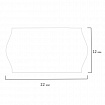 Этикет-лента 22Х12 мм, волна, белая, КОМПЛЕКТ 10 рулонов по 1000 этикеток, 117548