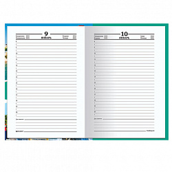 Ежедневник датированный на 4 года А5 135х207 мм BRAUBERG ламинированный 192 л., "Морской пейзаж", 129240