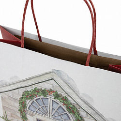 Пакет подарочный КОМПЛЕКТ 10 штук новогодний 26x13x32 см, "Новогодняя Сказка", ЗОЛОТАЯ СКАЗКА, 592131