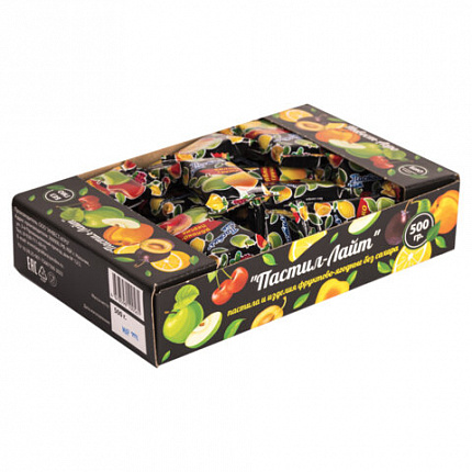 Пастила фруктовая Пастил-Лайт, ассорти вкусов, без добавления сахара, 500 г, УТ-00002476