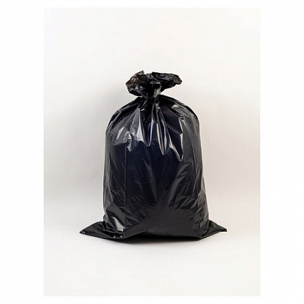 Мешки для мусора 240 л, черные, в рулоне 20 шт., ПВД, 35 мкм, 130х90 см, PACLAN "Big&Strong"