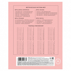 Тетрадь 12 л., HATBER Premium, клетка, обложка картон, плотная бумага 80 г/м2, "NEWtone" Розовый кварц, 089680, 12Т5A1_05056